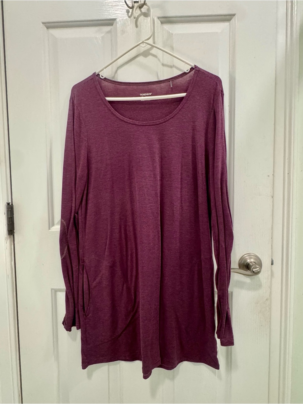 Toad&Co Women's Long Sleeve Scoop Neck Tunic - Plum